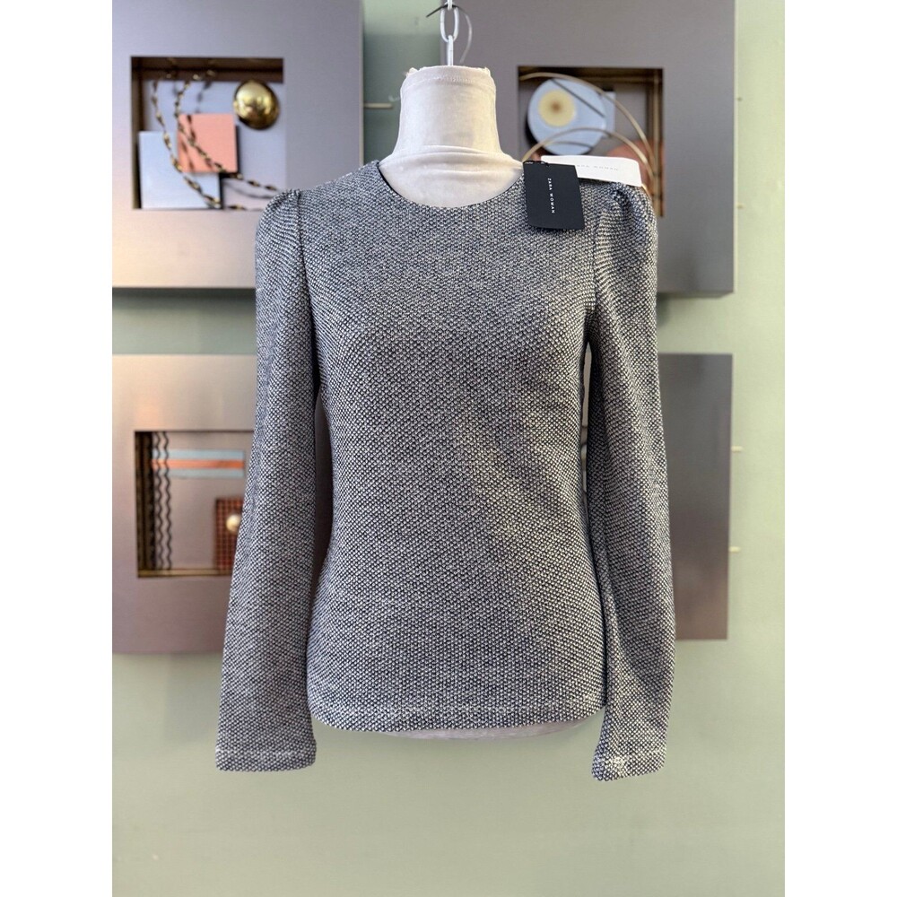 Zara puff shoulder top Small